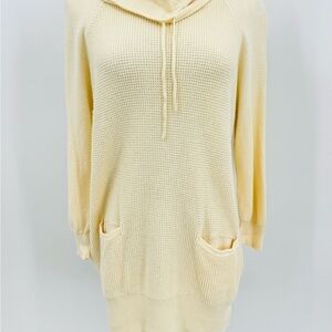 LOFT Off-White/Beige Cowl Neck Knit Sweater, S